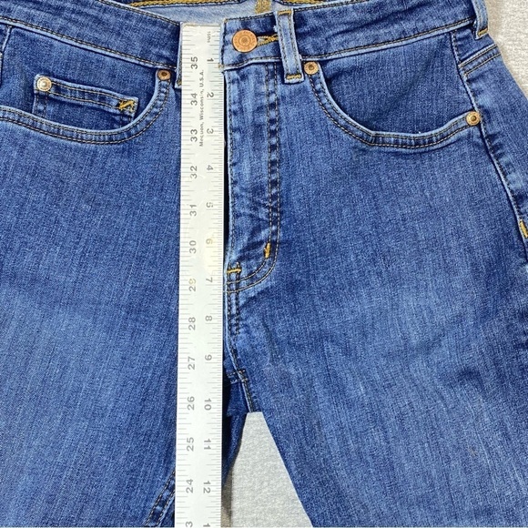 Dickies Curvy Straight Leg Jeans Women's 6 Blue Mid Rise Stretch Casual Denim - Picture 15 of 16